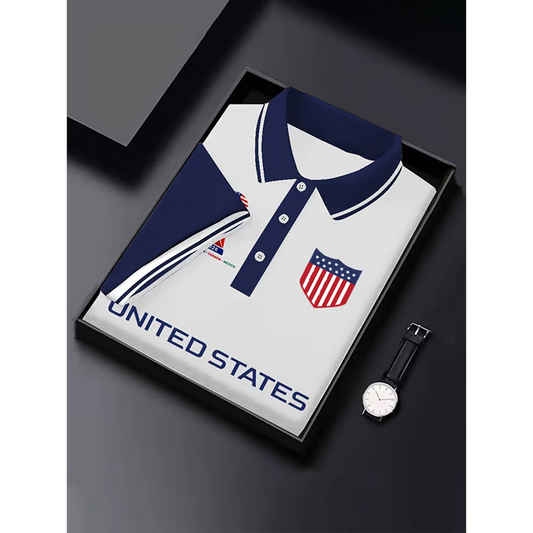 USA Print Soccer Polo Shirt V1 DATND TANTD 040626