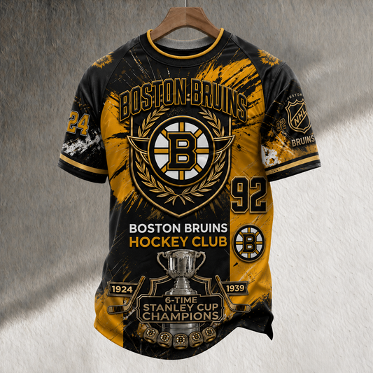 Unisex BOS x NHL Inspired Trendy T-shirt DATND TANTD 150525