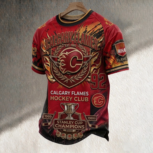 Unisex CAL x NHL Inspired Trendy T-shirt DATND TANTD 150525