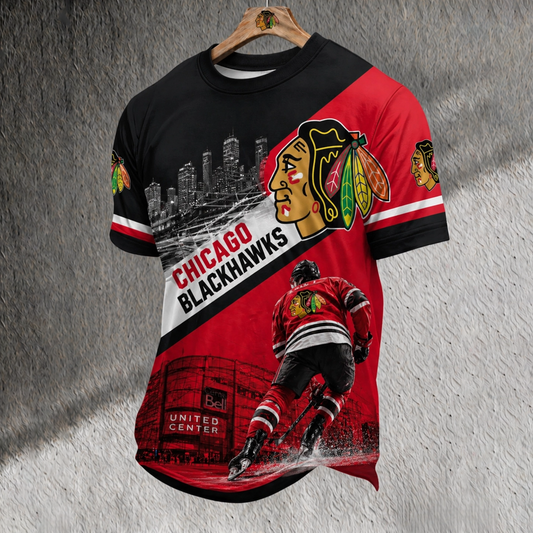Unisex CHI x NHL Inspired Trendy T-shirt DATND TANTD 140526