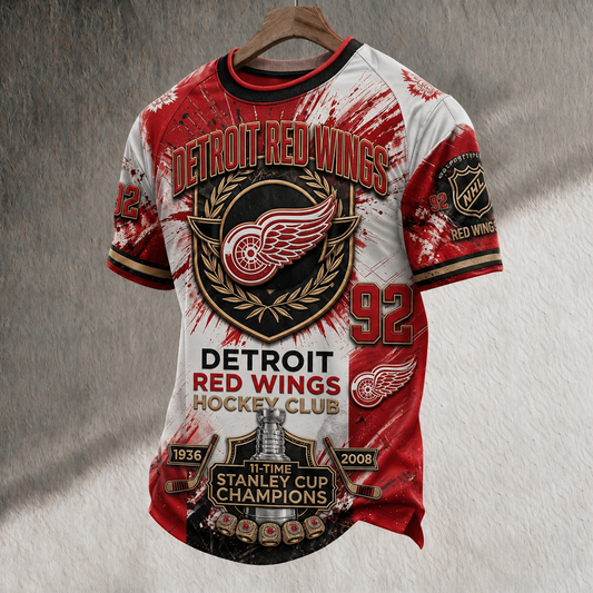 Unisex DET x NHL Inspired Trendy T-shirt DATND TANTD 150525