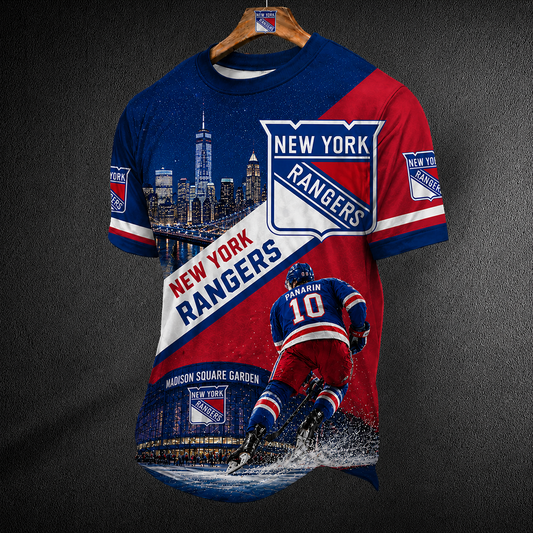 Unisex NYR x NHL Inspired Trendy T-shirt DATND TANTD 140526