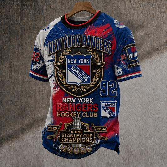 Unisex NYR x NHL Inspired Trendy T-shirt DATND TANTD 150525