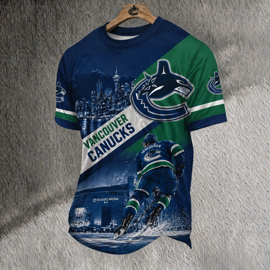 Unisex VAN x NHL Inspired Trendy T-shirt DATND TANTD 140526