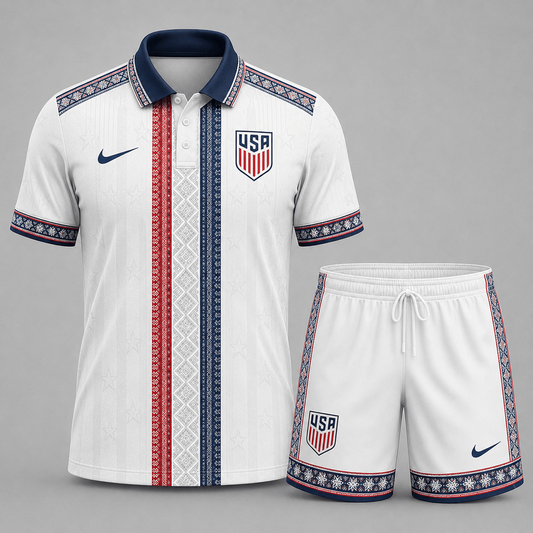 United States Premium WC26 Culture Polo & Shorts Set 0406 DatND DVT