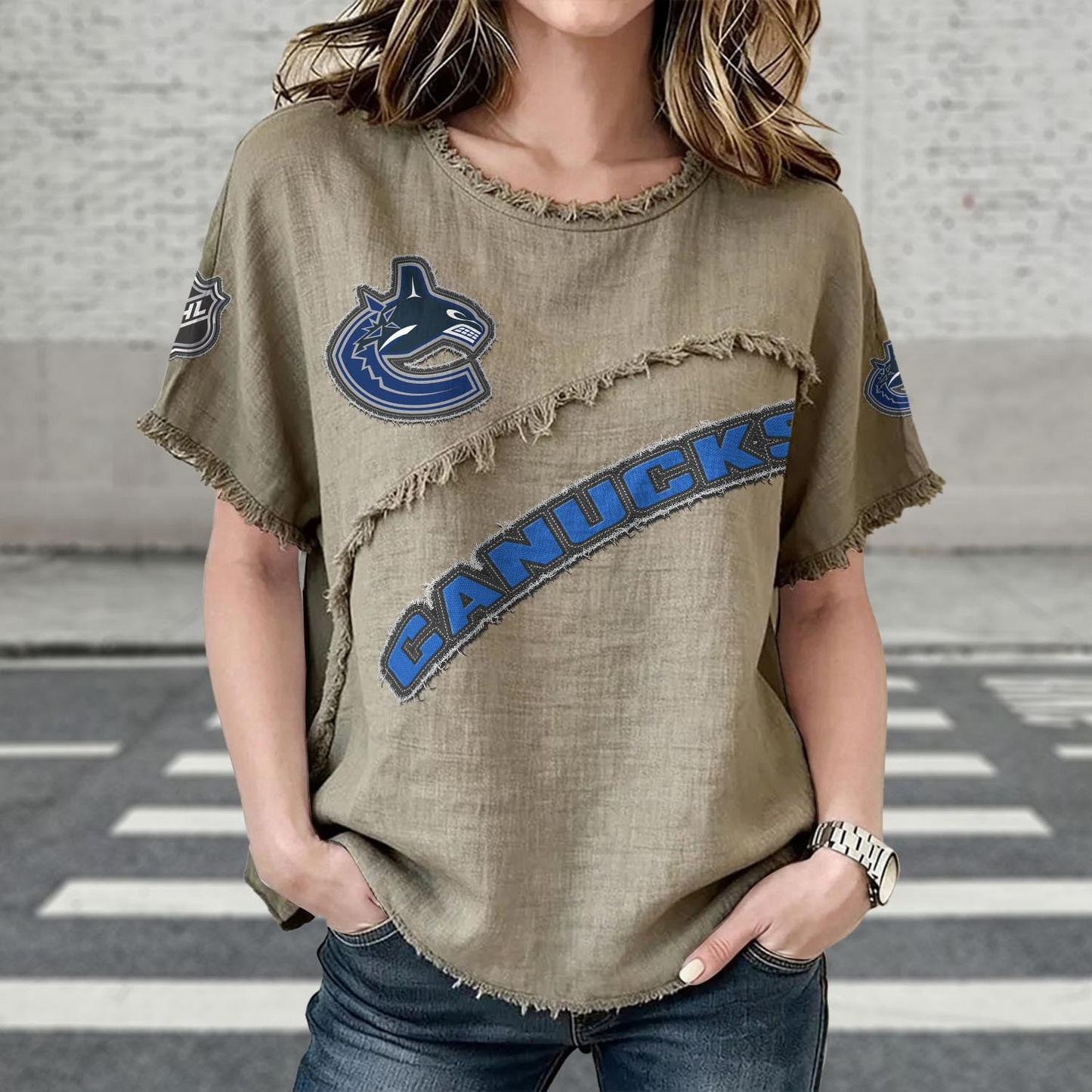 VAN x NHL Women’???s Vintage O-Neck 2905 DatND DVT