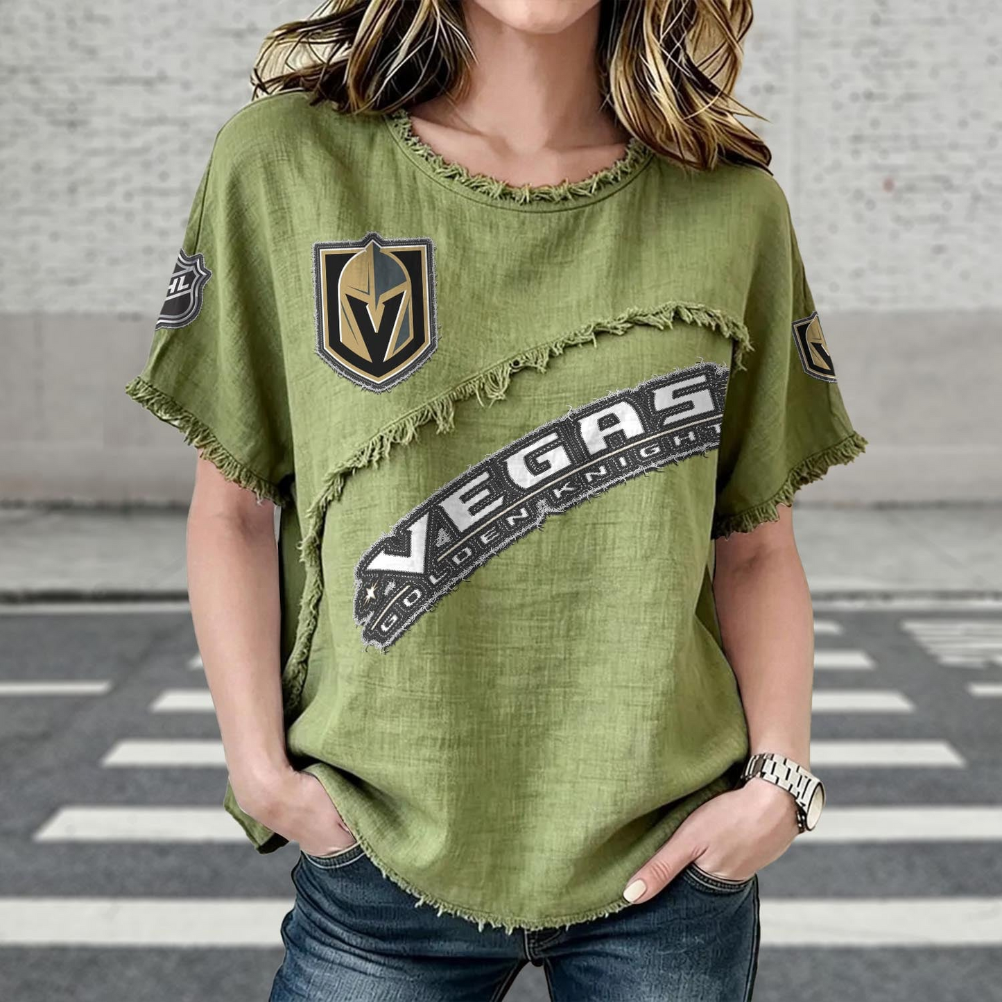 VGK x NHL Women’???s Vintage O-Neck 2905 DatND DVT