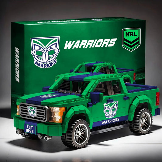 WAR x NRL 3D Racing Truck Model Building Block Set 2411 V1 NDT NHM
