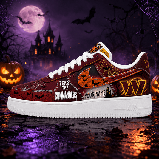 WAS x NFL Fear The Team Halloween AF1 Sneakers 1807