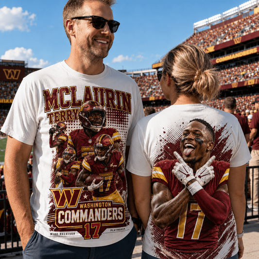 WAS x NFL Premium Football Player Graphic Shirt