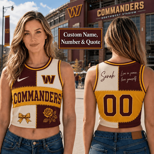 WAS x NFL Premium Women Croptop Tank Top