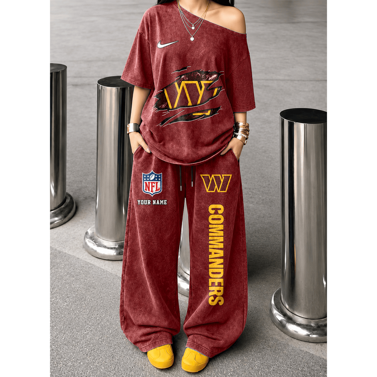 WAS x NFL Relaxed Fit Two Piece Sportswear Set