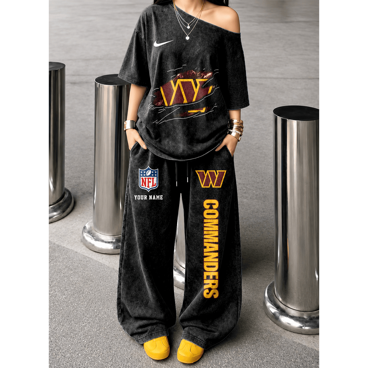 WAS x NFL Relaxed Fit Two Piece Sportswear Set