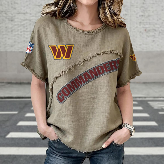 WAS x NFL Women’???s Vintage O-Neck 2905 DatND DVT
