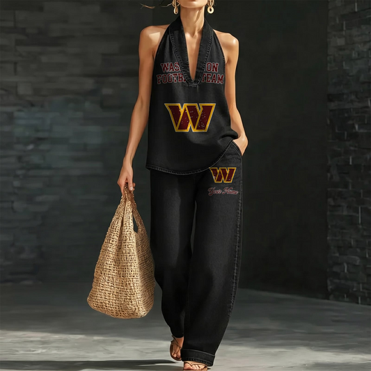 WAS x NFL Women's Vintage Washed Denim Suit DATND TANTD 030626