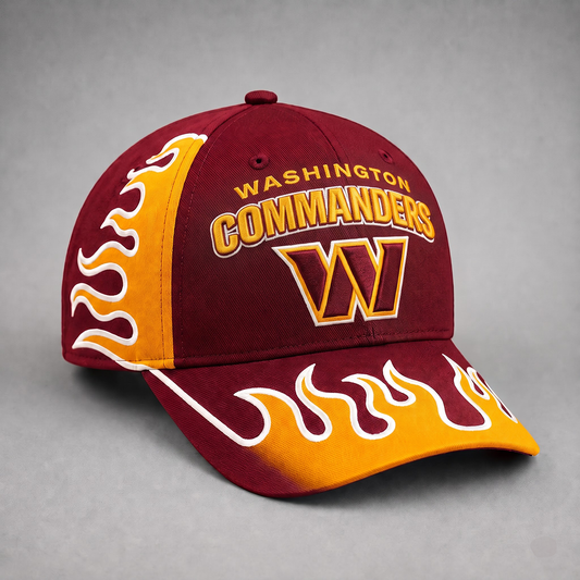 WC Premium NFL Flame Curved Brim Baseball Cap