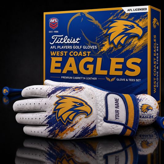 WCE AFL LUXURY PERSONALIZED GOLF GLOVE SET LIMITED EDTION
