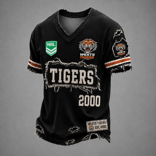 WEST x NRL LUXURY V-Neck T-Shirt 0306 DatND DVT