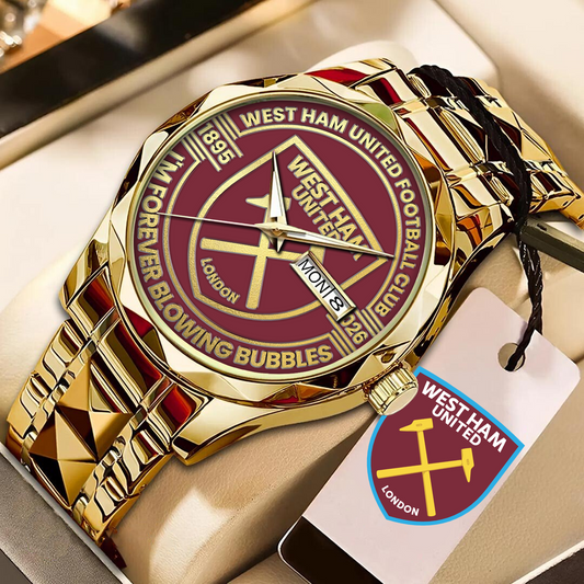 WHU x EPL Alloy Luxury Quartz Watch DATND TANTD