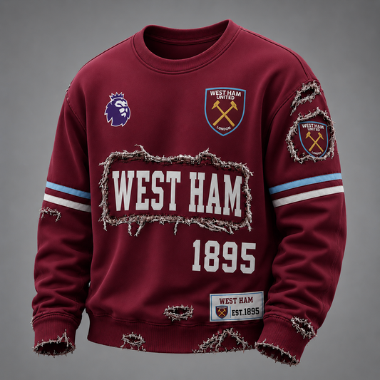 WHU x EPL Distressed Premium Sweatshirt 0806 DatND DVT
