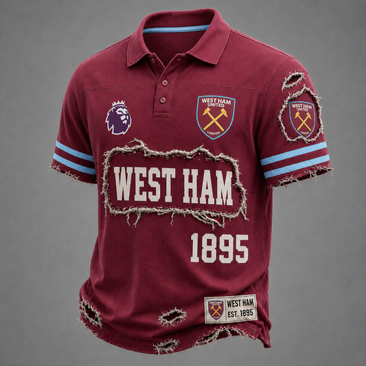 WHU x EPL Luxury Classic Polo Shirt 0506 DatND DVT