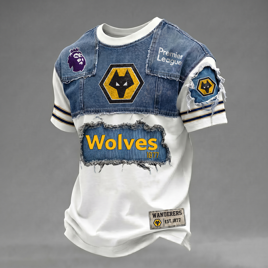 WOL x EPL Patchwork Denim T-Shirt DATND TANTD 090626