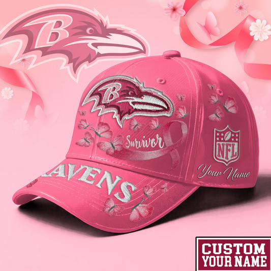 PREMIUM NFL X BATI EXCLUSIVE  BREAST CANCER SURVIOR CAP NDT NHM 090726