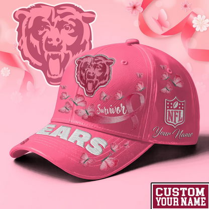 PREMIUM NFL X CHI EXCLUSIVE  BREAST CANCER SURVIOR CAP