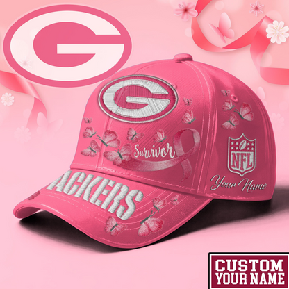 PREMIUM NFL X GB  EXCLUSIVE  BREAST CANCER SURVIOR CAP