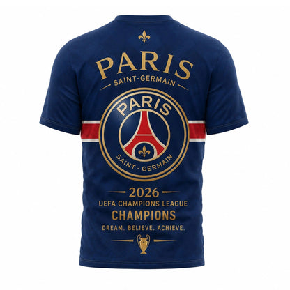 PSG Premium UEFA Champions League 2025/26 3D T-Shirt V2 DatND TANND