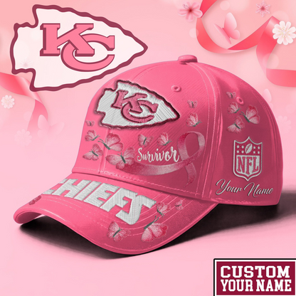 PREMIUM NFL X KCC  EXCLUSIVE  BREAST CANCER SURVIOR CAP
