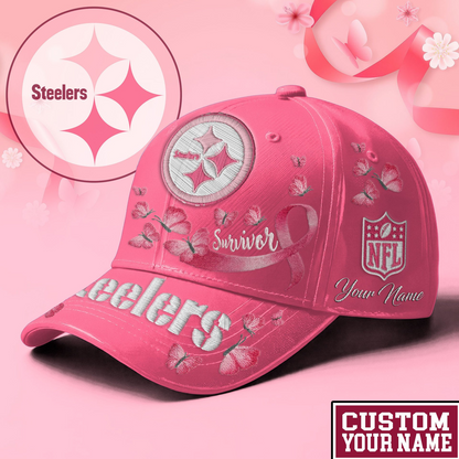PREMIUM NFL X PIT  EXCLUSIVE  BREAST CANCER SURVIOR CAP